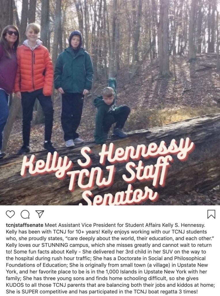 Staff Senator Highlight Instagram post.